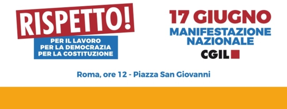 Lavoro, Democrazia e Costituzione: il 17 manifestazione a Roma